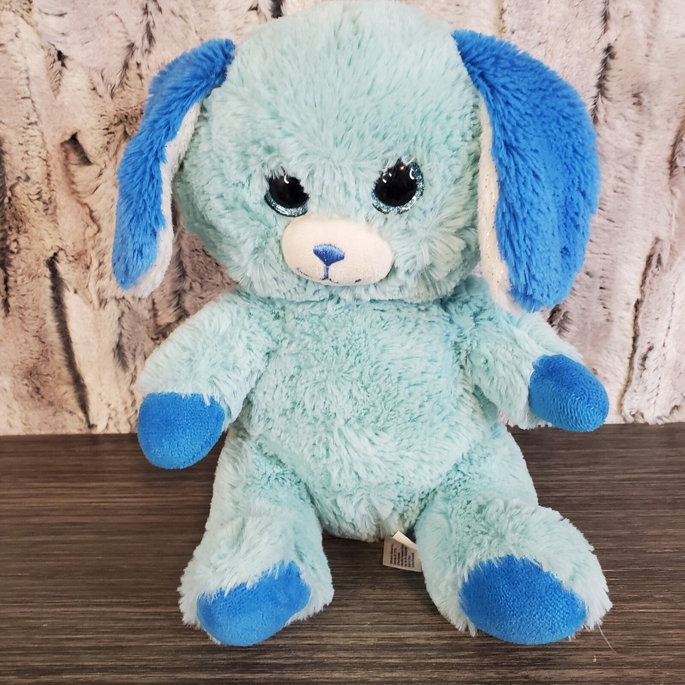 Walmart Spark Create Imagine 10" Bright Eye Dog Plush Blue Stuffed Animal